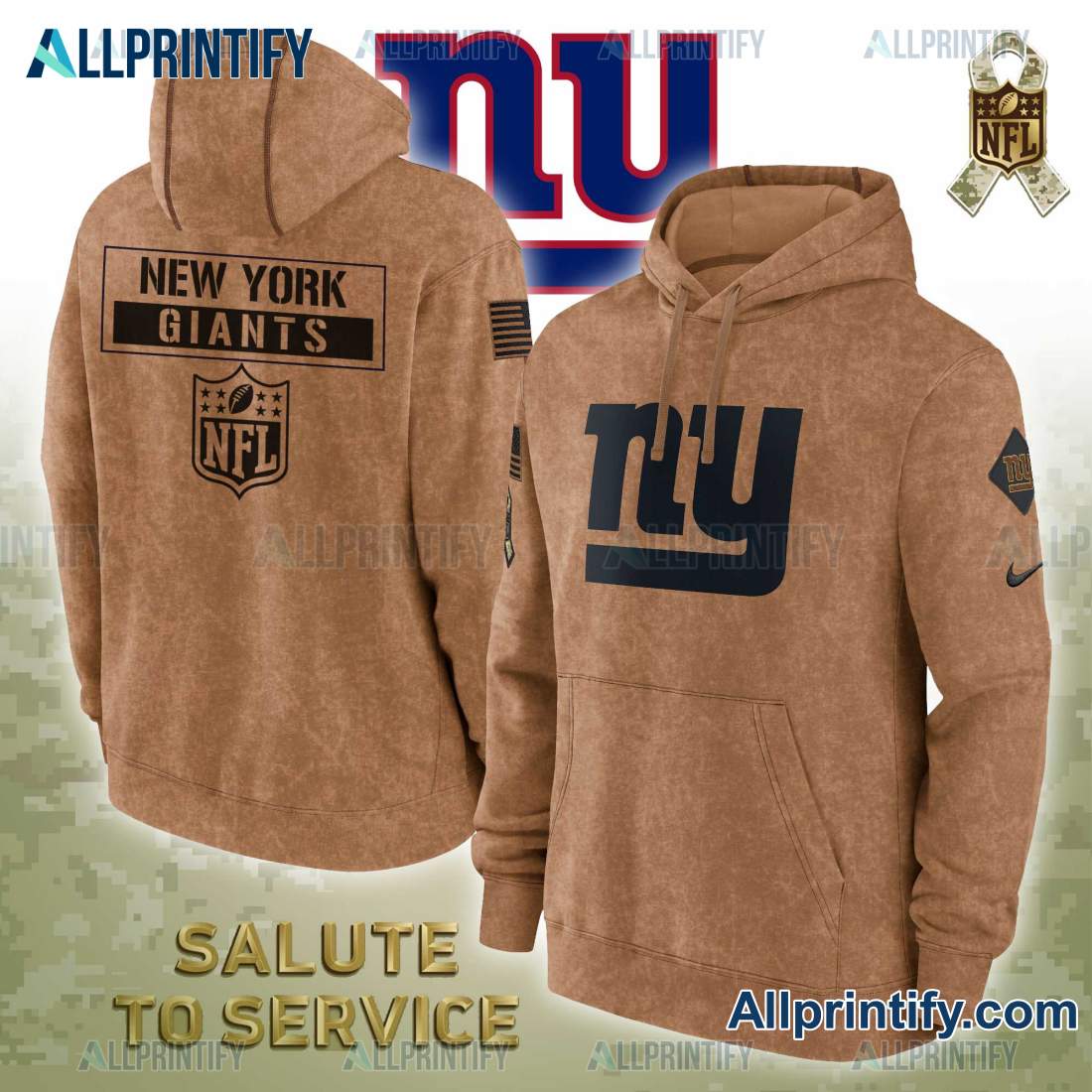New York Giants Salute To Service NFL 2023 Hoodie
