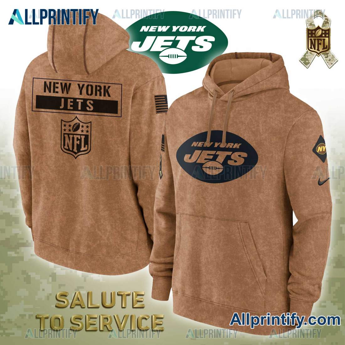 New York Jets Salute To Service NFL 2023 Hoodie