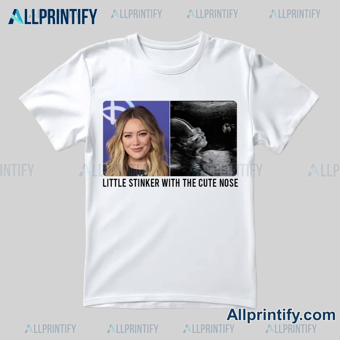 Hilary Duff Shares Sonogram Of New Baby Shirt
