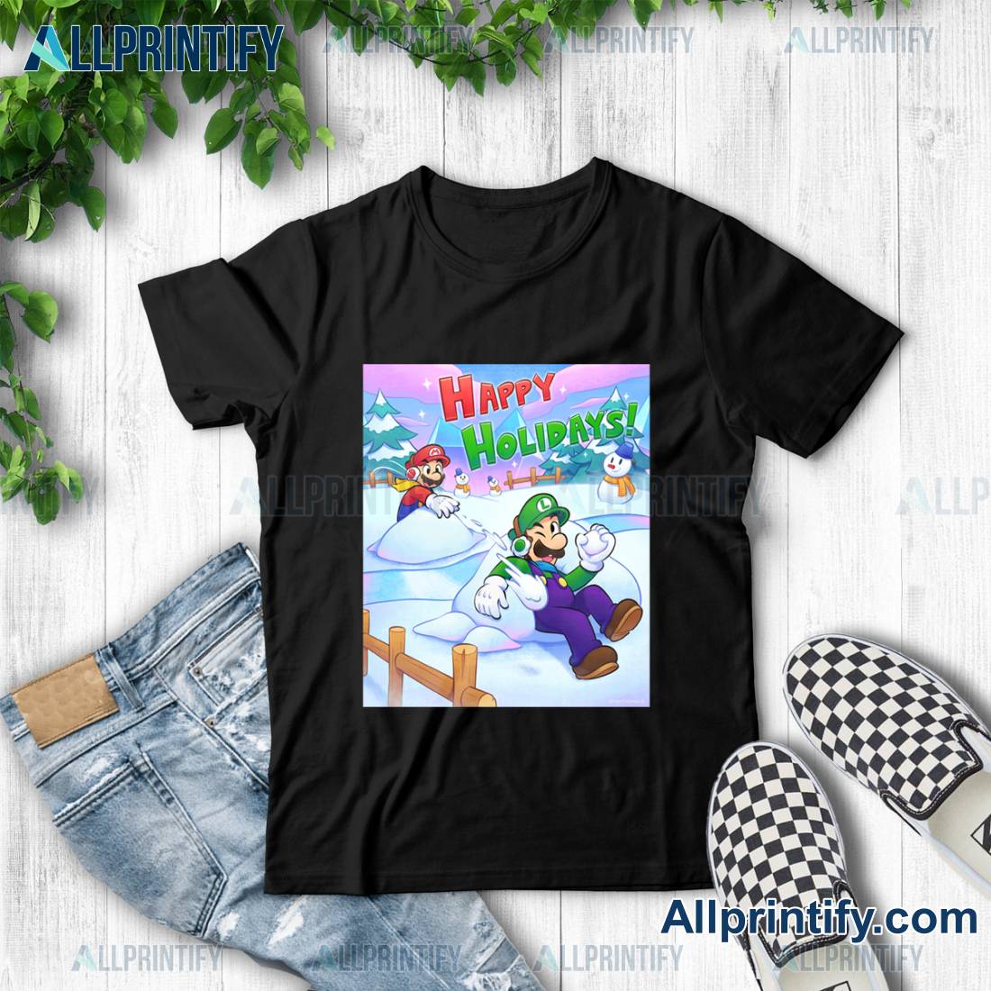 Merry Christmas And Happy Holidays From Mario Shirt a
