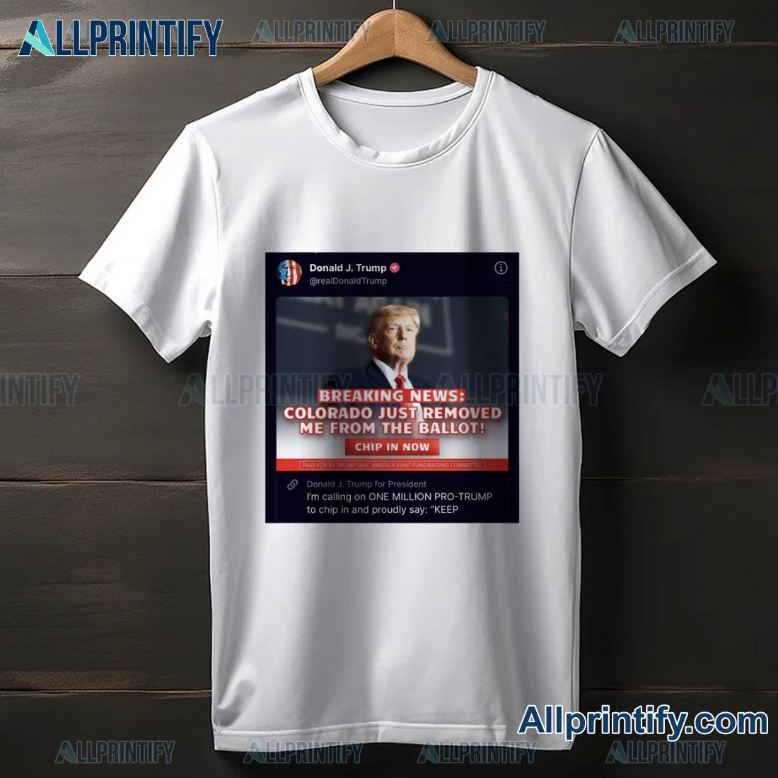 Trump Colorado Just Removed Me From The Ballot Shirt