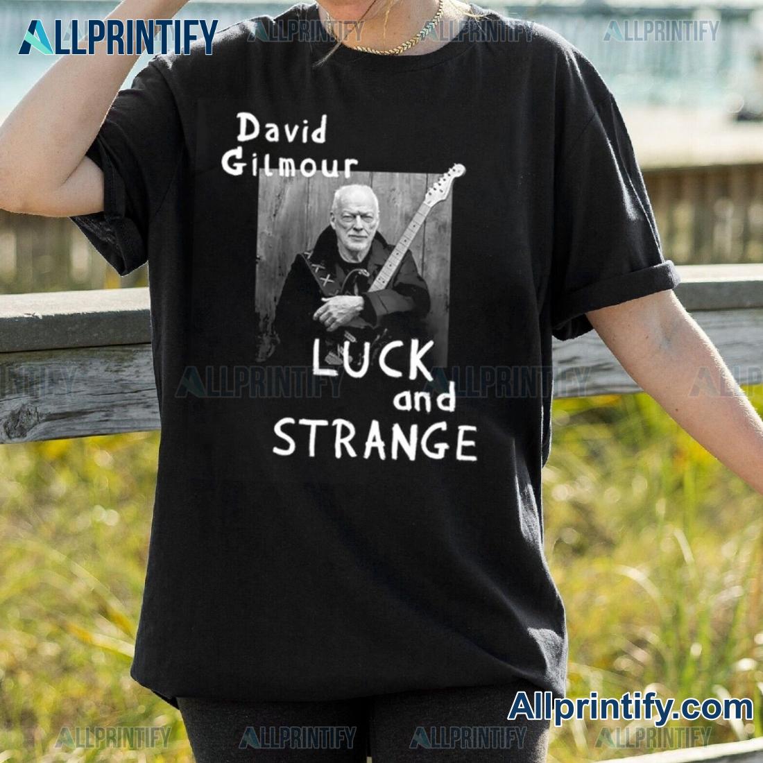 Pink Floyd David Gilmour Luck And Strange Tour Portrait Graphic Classic Men-a NK2uhZ8