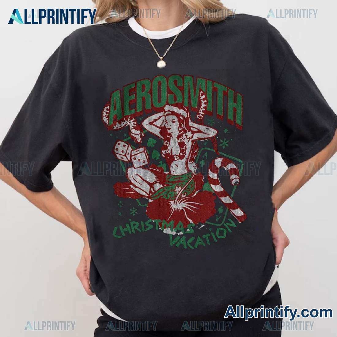 Aerosmith Christmas Vacation Gift For Fan Unisex T-shirt-a 2KHxSlT