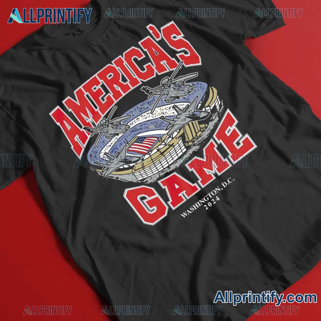 America's Game Washington D.c 2024 Graphic Classic Men Shirt-a NIzgHR3