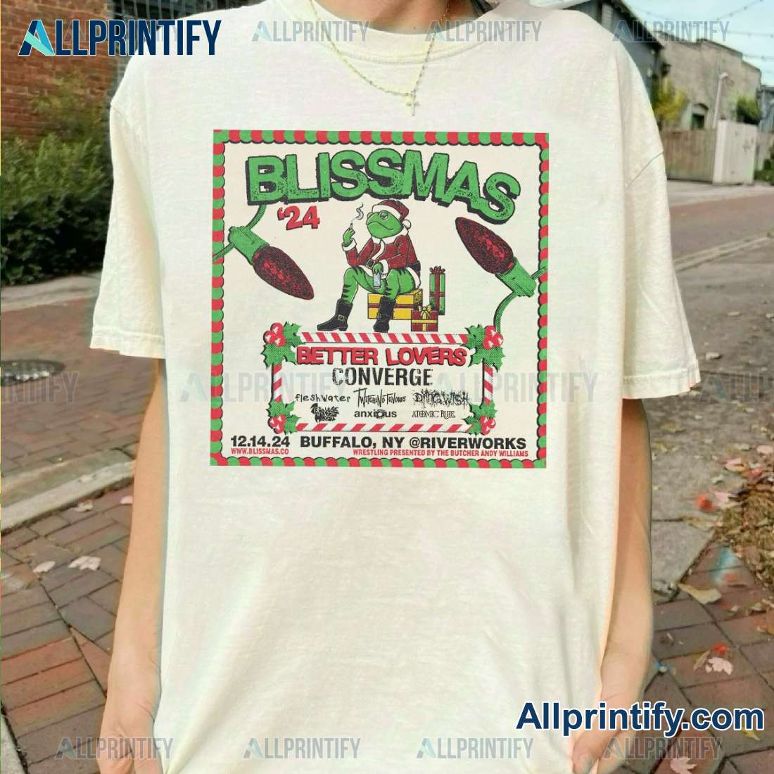 Better Lovers Live Blissmas '24 Poster Classic Men Shirt QZglk1O