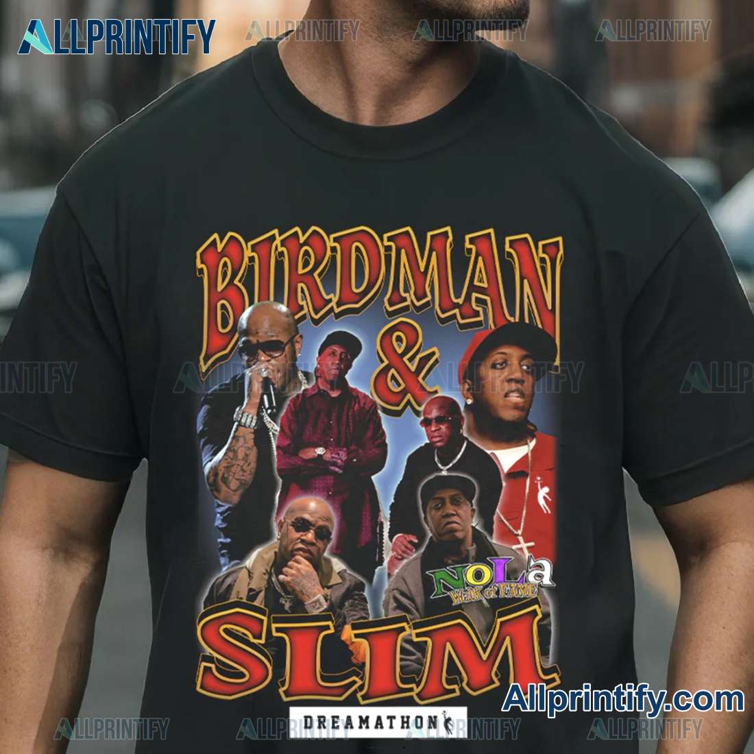 Birdman & Slim Nola Walk Of Fame Dreamathon Gift For Fan V-neck Men Shirt-a XpogsFa