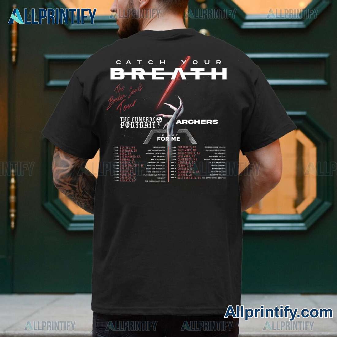 Catch Your Breath The Broken Souls Tour 2025 Classic Men Shirt AF6IJia