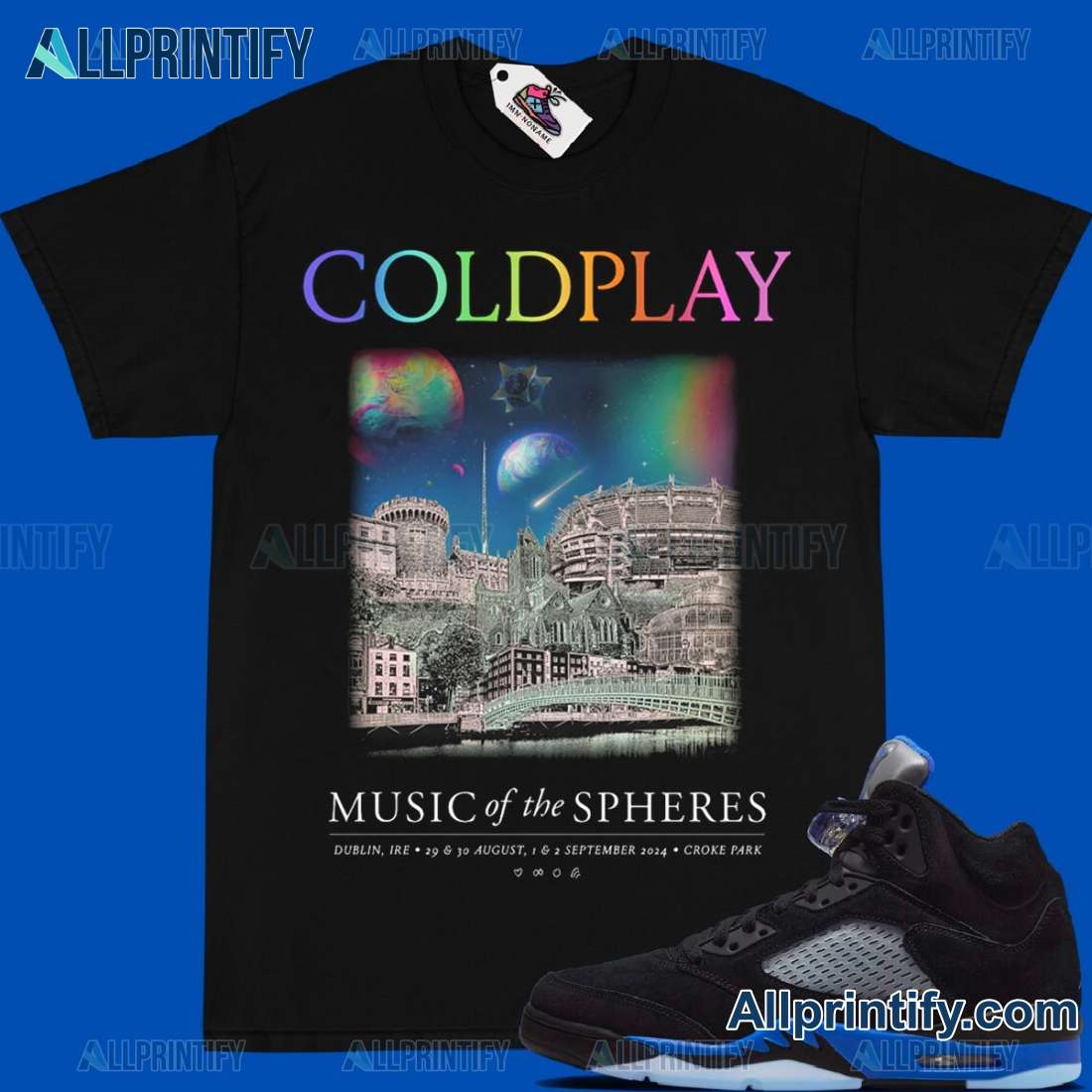 Coldplay Music Of The Spheres World Tour 2024 Classic Men Shirt-a hwEkxZT