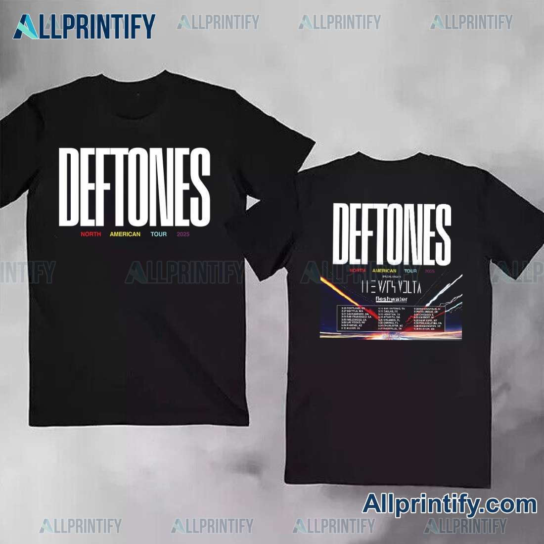 Deftones North American Tour 2025 Classic Men Shirt jFlKxut