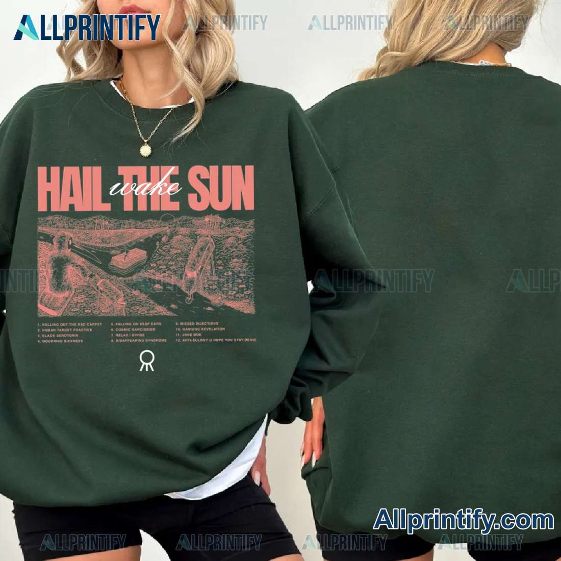 Hail The Sun Wake Tracklist Gift For Fan Classic Men Shirt tHaKhQT