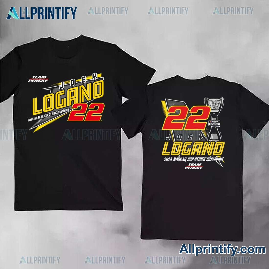 Joey Logano #22 2024 Nascar Cup Series Champion Unisex T-shirt mFy0cfb