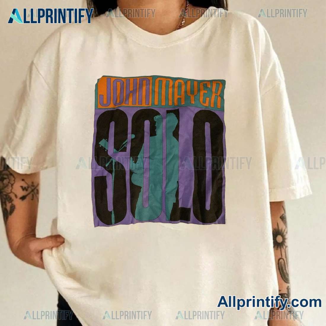 John Mayer Solo Tour 2024 Graphic Classic Men Shirt PW9X4t2