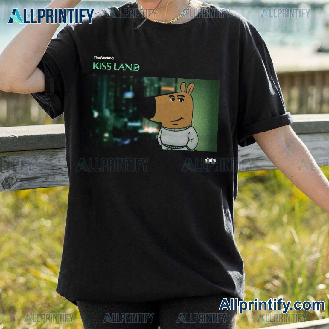 Just A Chill Guy The Weeknd Kiss Land Album Unisex T-shirt FruM1jO