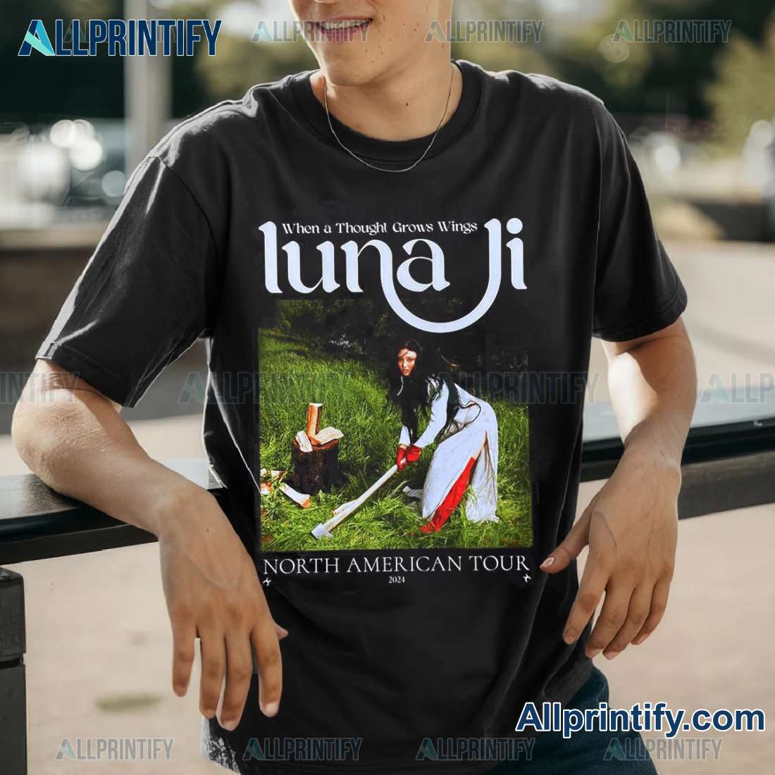 Luna Li When A Thought Grows Wings North American Tour 2024 Classic Men Shirt OKkY8dz