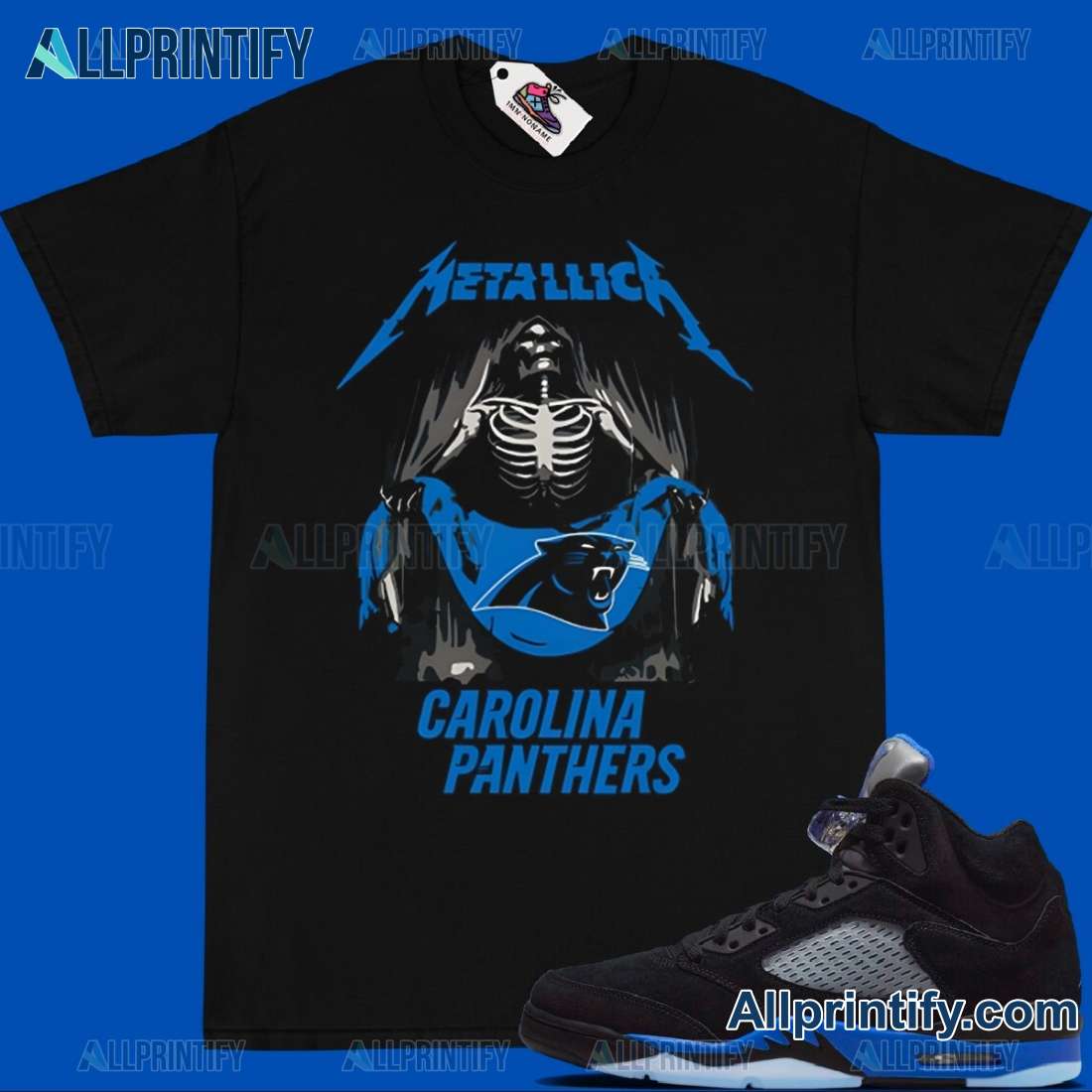 Metallica Carolina Panthers NFL Classic Men Shirt UpJbWTV