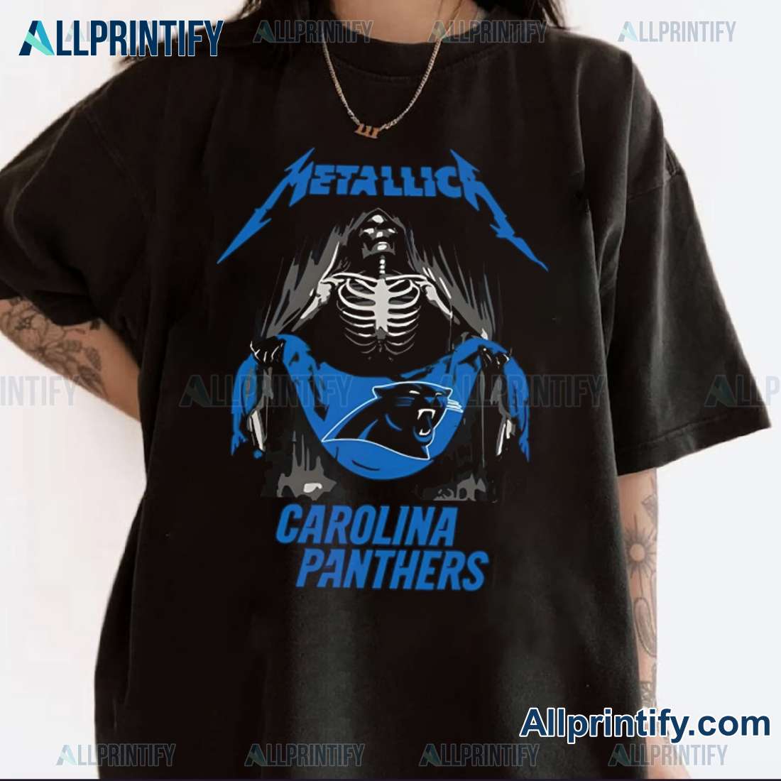 Metallica Carolina Panthers NFL Classic Men Shirt-a iv6GYqW