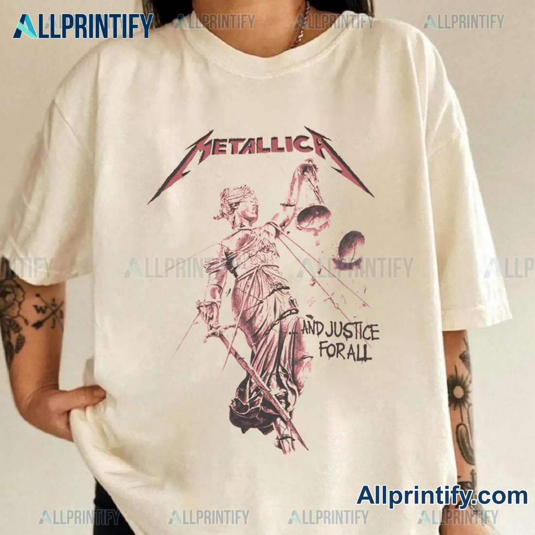 Metallica Women's ...and Justice For All Graphic Sweatshirt, Long Sleeve-a 20LBaPG