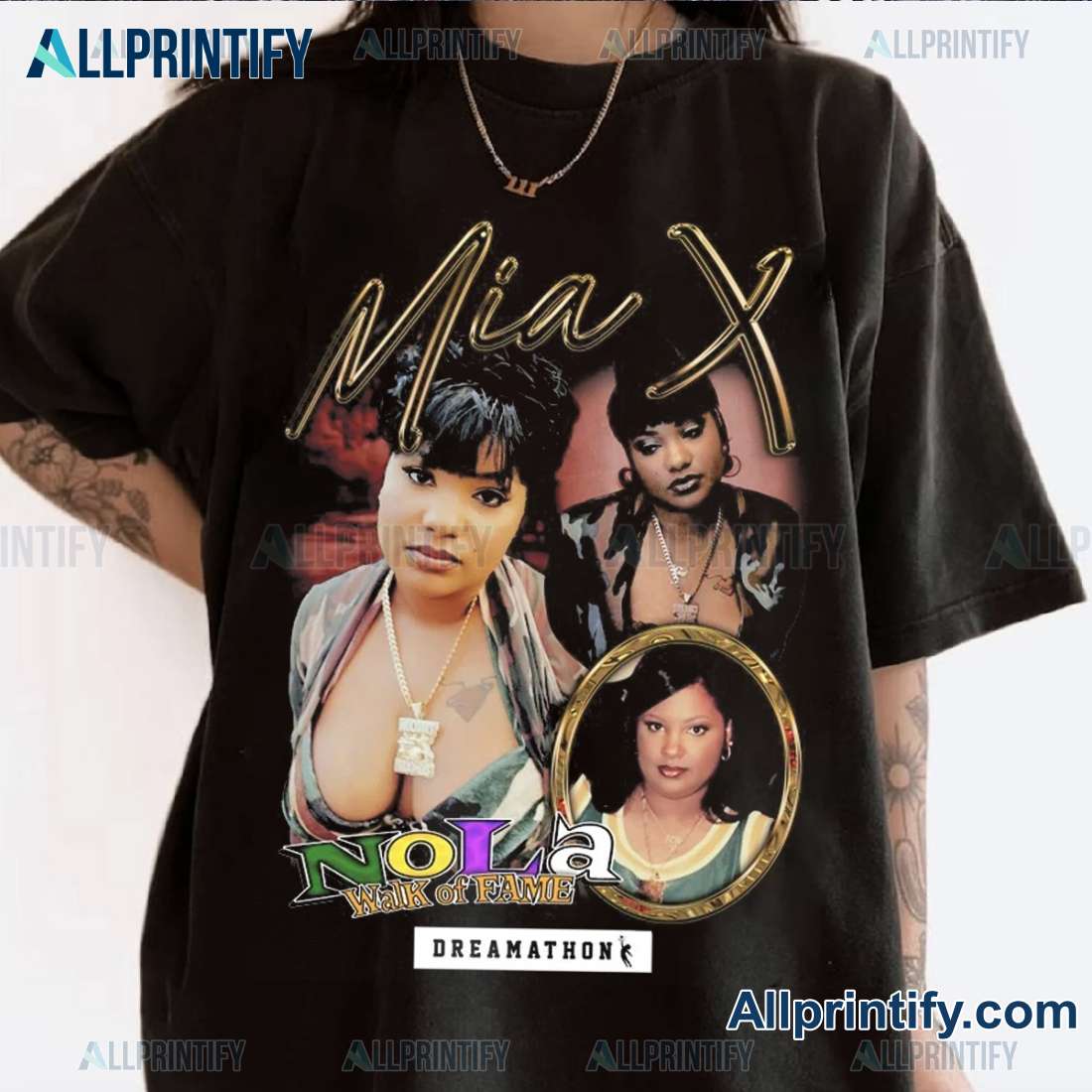 Mia X Nola Walk Of Fame Dreamathon Graphic Classic Ladies Tee KlGpg1C