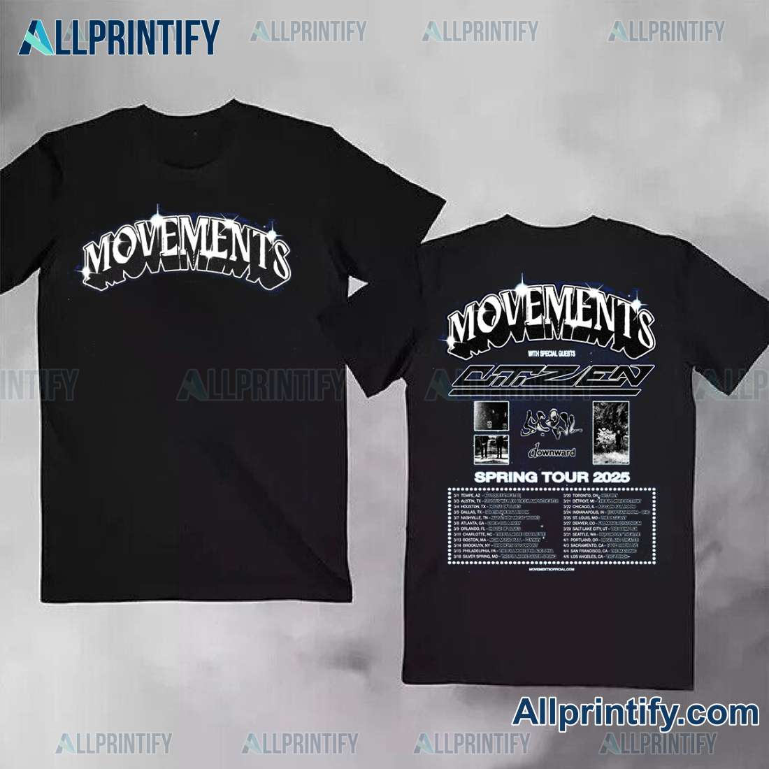 Movements Tap Citizen, Scowl And Downward For Spring 2025 Tour Classic Men Shirt T0bZHAE