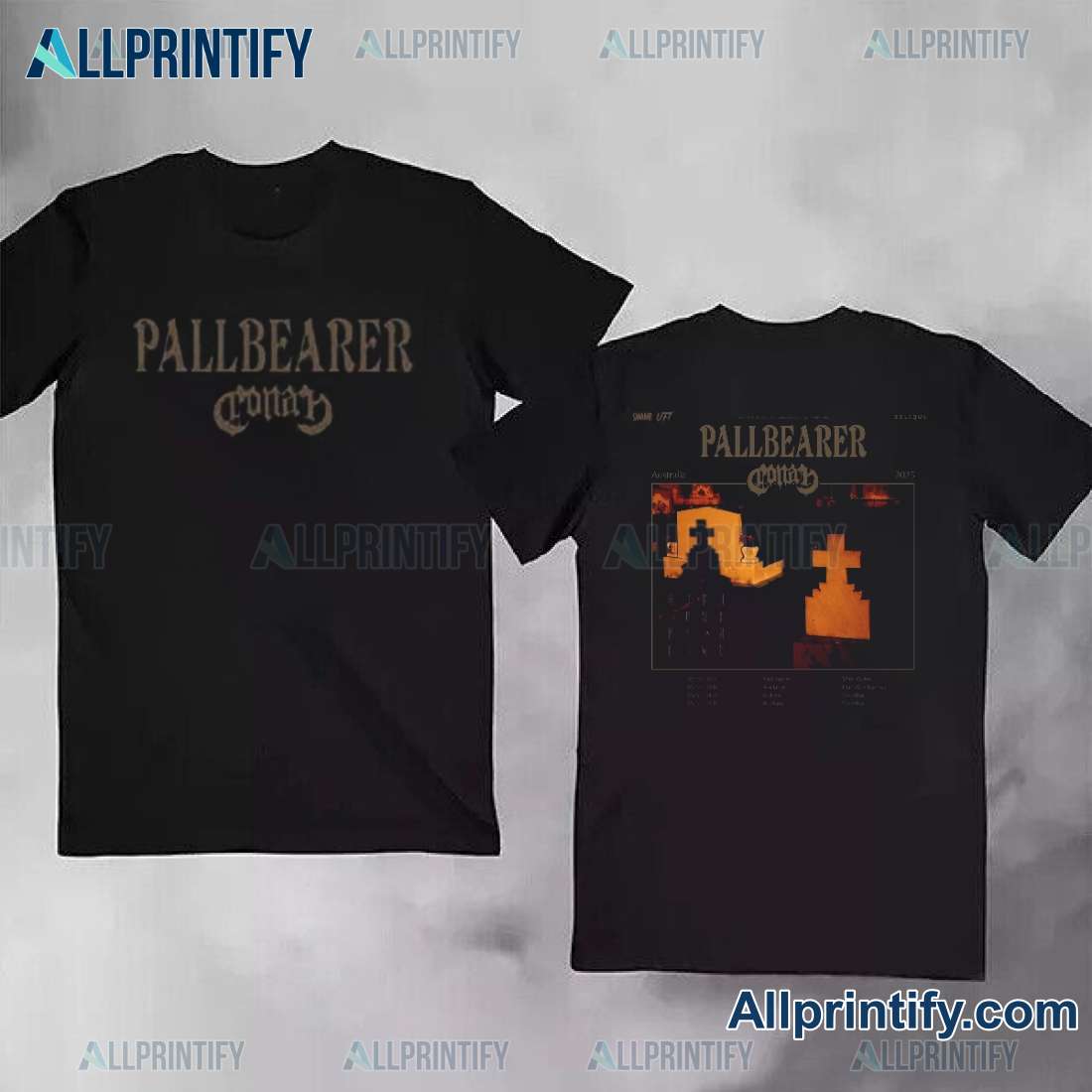 Pallbearer Australia Tour 2025 With Special Guests Conan Performances T-shirt 8ckwsJ9