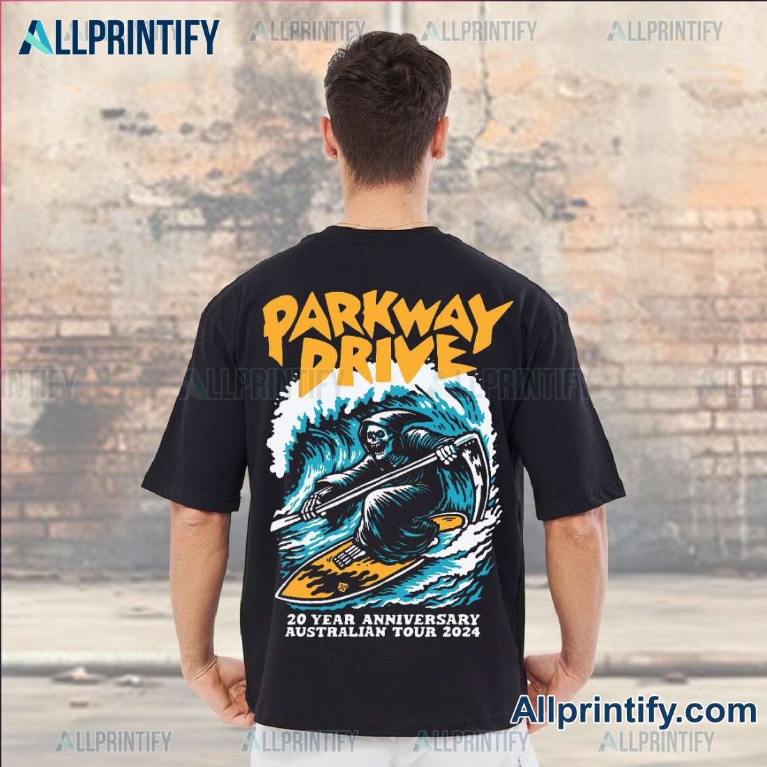 Parkway Drive 20 Year Anniversary Australian Tour 2024 Unisex T-shirt-a w2qFTVz