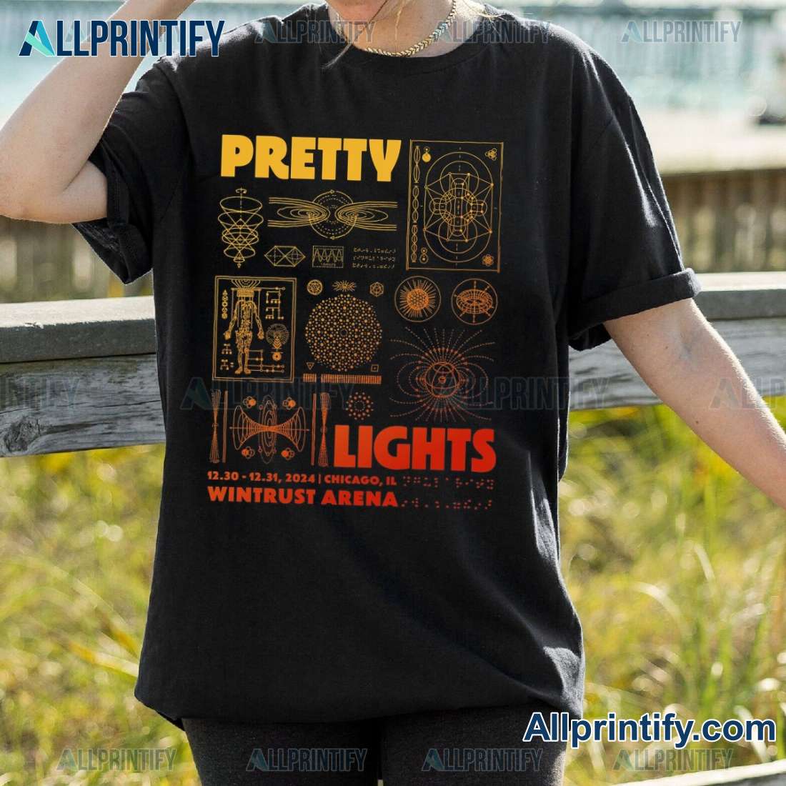 Pretty Lights Chicago, Il Wintrust Arena Classic Men Shirt 58i7SBY