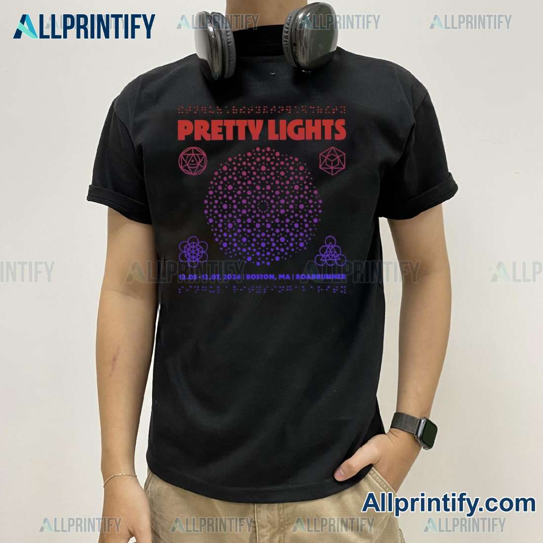 Pretty Lights Merch Tee In Boston Massachusetts Roadrunner Graphic Unisex T-shirt qyzYZu3