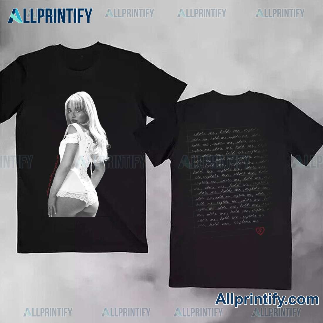 Sabrina Carpenter Short N' Sweet Tour Adore Me Classic Ladies Tee KUVFc89