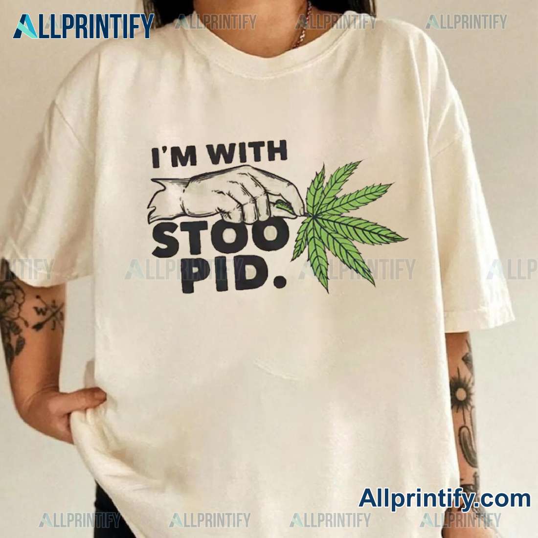 Slightly Stoopid I'm With Stoopid Leaf Classic Men Shirt 2D3lORm