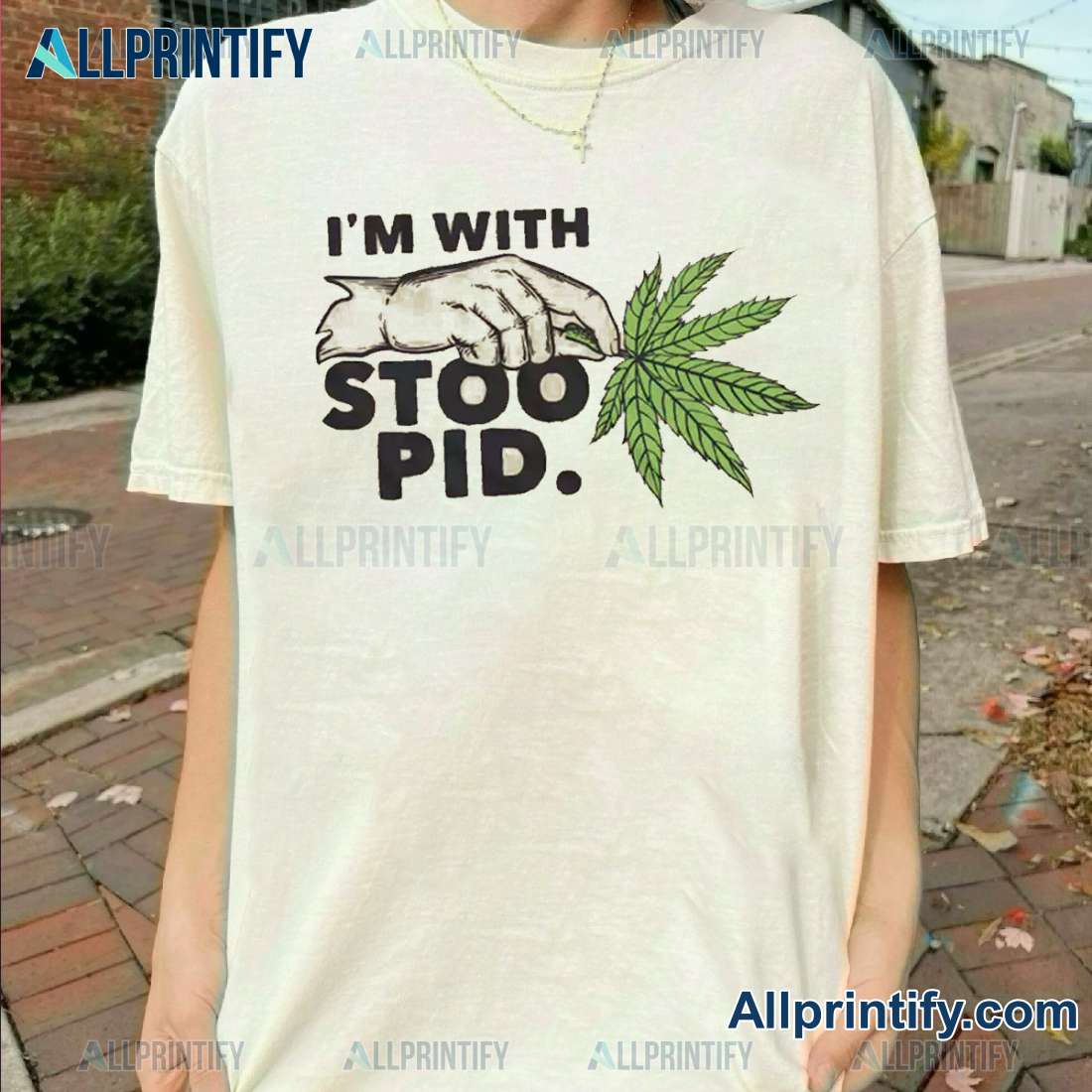 Slightly Stoopid I'm With Stoopid Leaf Classic Men Shirt-a VJWihB5