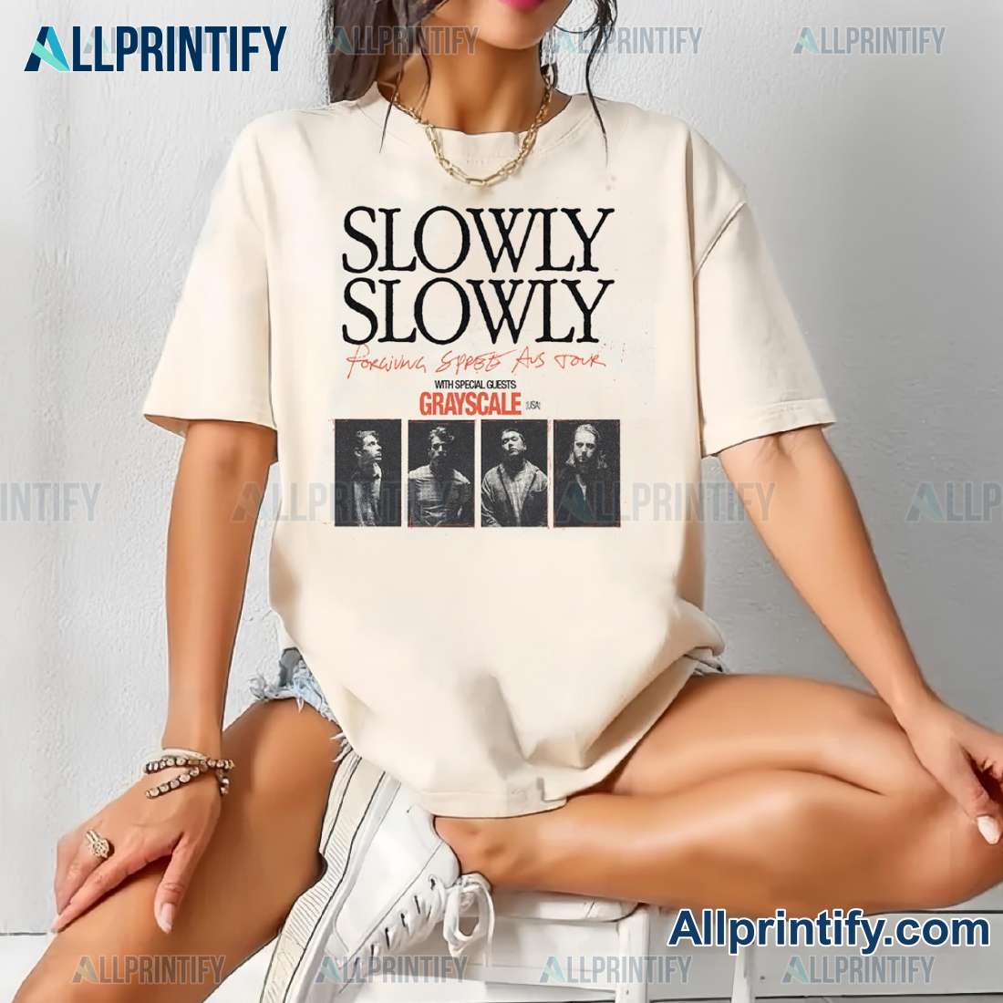 Slowly Slowly Forgiving Spree Tour 2025 Unisex T-shirt n7zKT4x