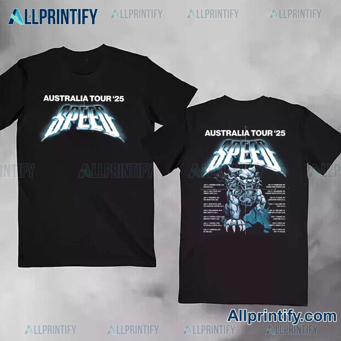 Speed Australia Tour 2025 Unisex T-shirt OgClK8w