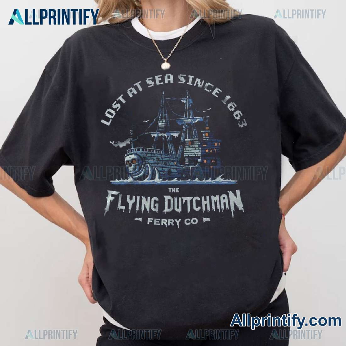 Terraria The Flying Dutchman Lost Sea Since 1663 Ferry Co Gaming Shirt XTNQtfv