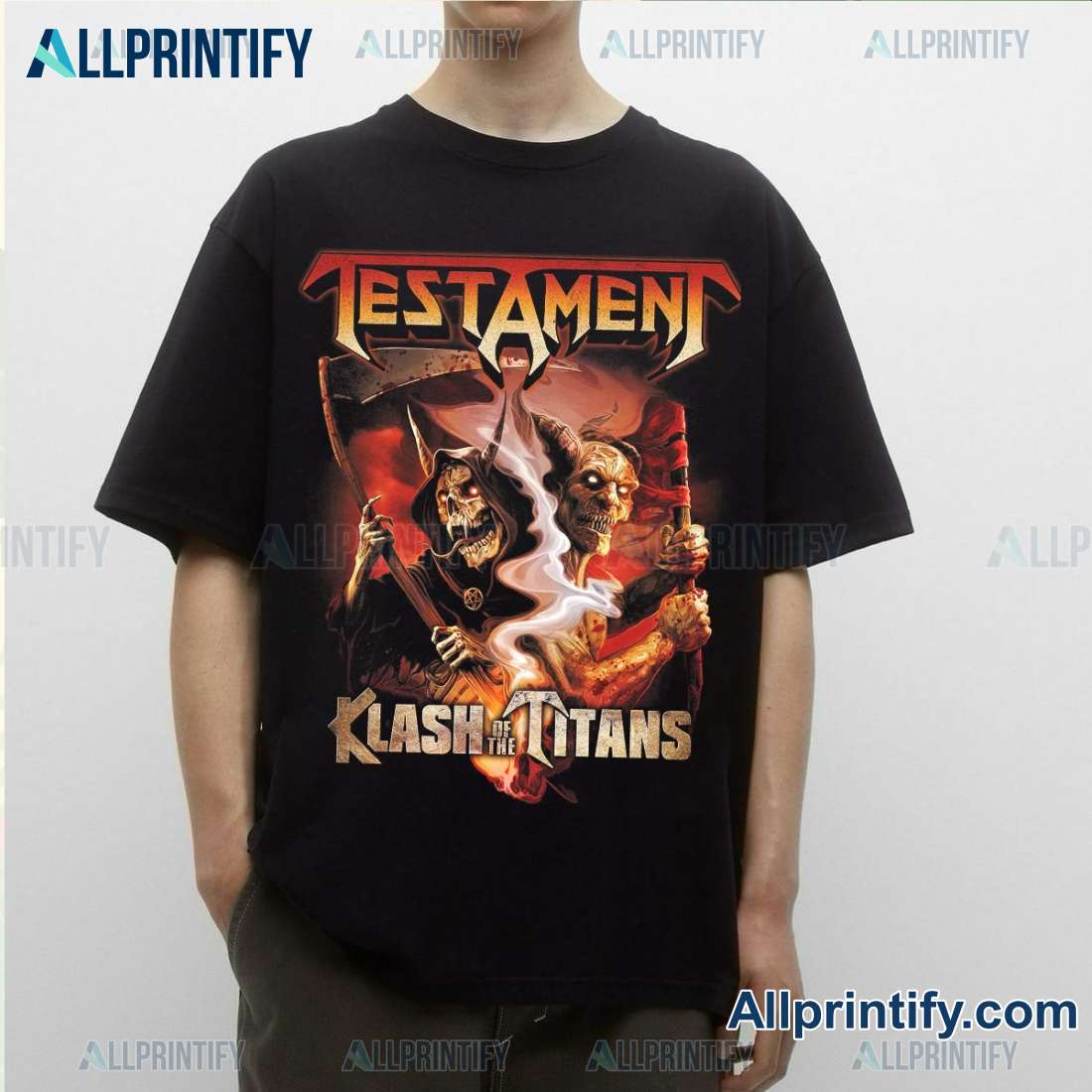 Testament Klash Of The Titans North America Tour 2024 T-shirt LDOFxpo