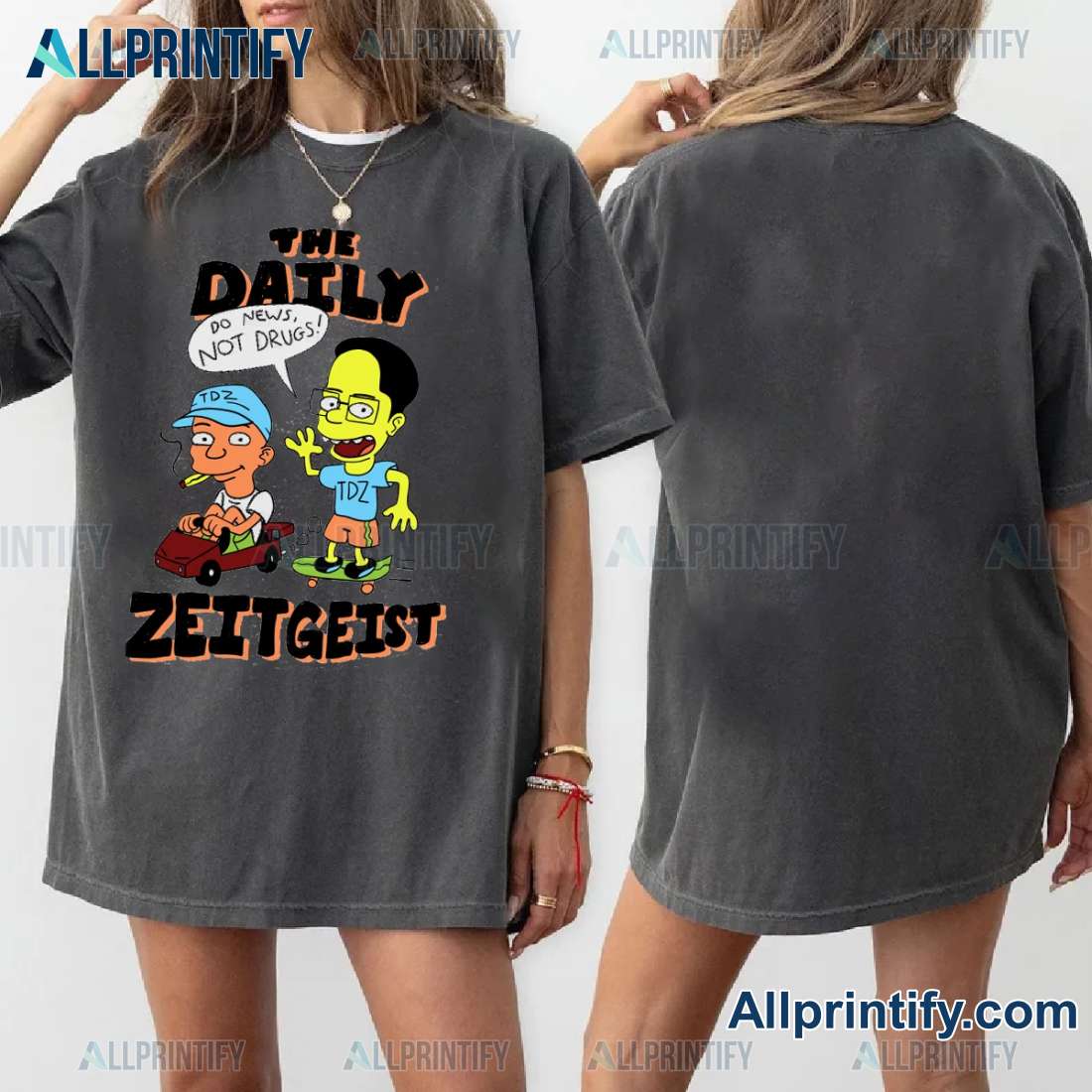 The Daily Zeitgeist Bootleg Sempsons Caricatures Graphic Unisex T-shirt RGcKZsO