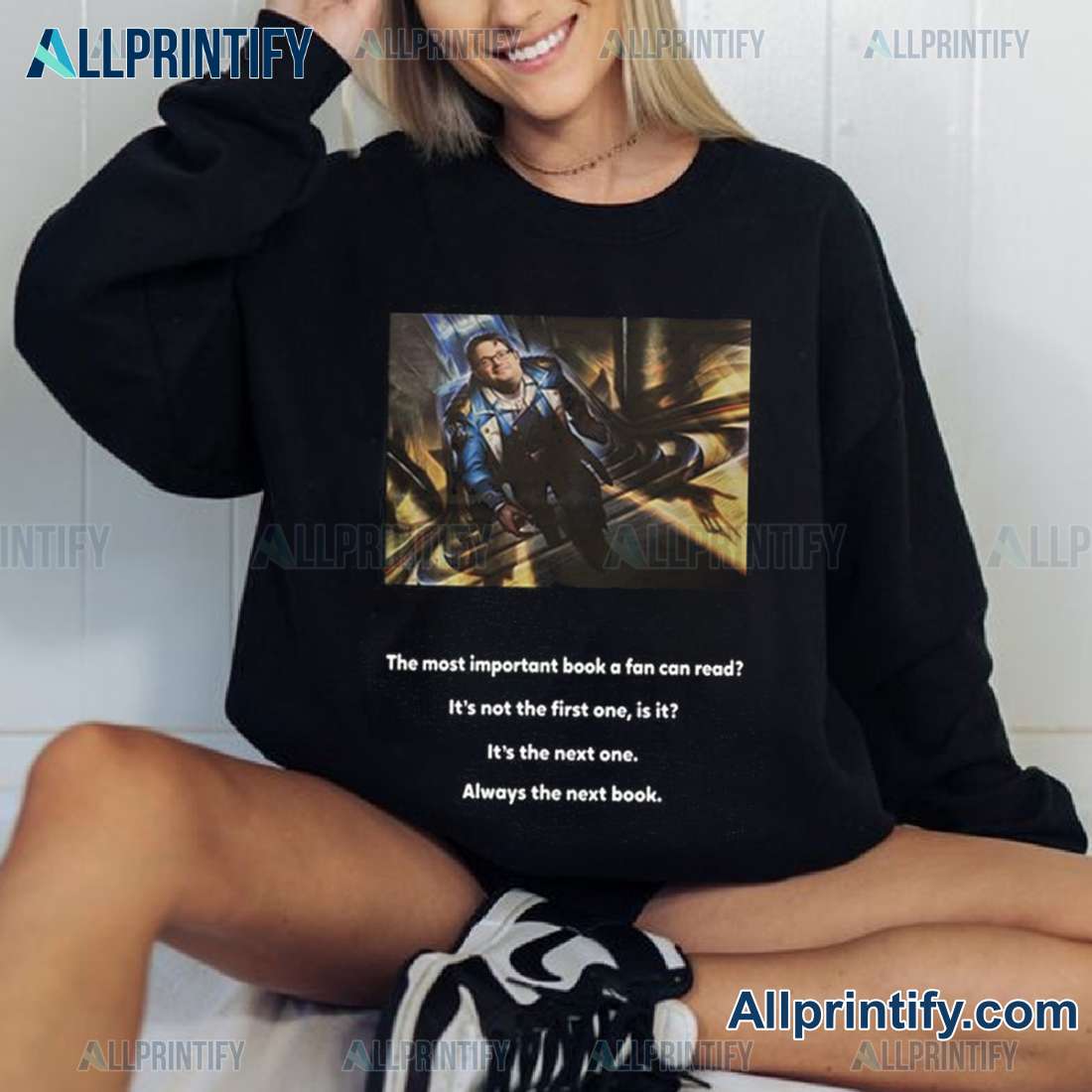 The Most Important Book A Fan Can Read Unisex T-shirt, Long Sleeve XdfD3WQ