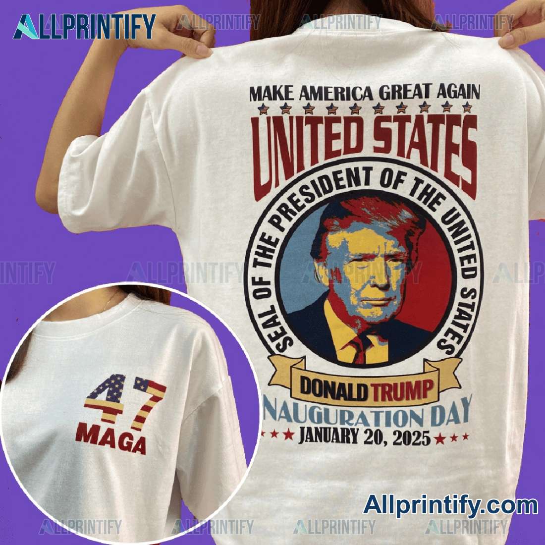 Trump Maga 47th President Inauguration Day Classic Men Shirt v2bgBSk