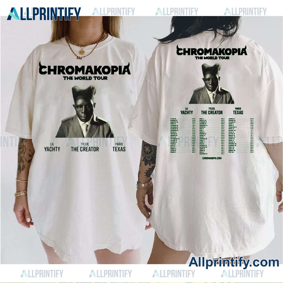 Tyler, The Creator Chromakopia World Tour 2025 Unisex T-shirt eVuWL2x