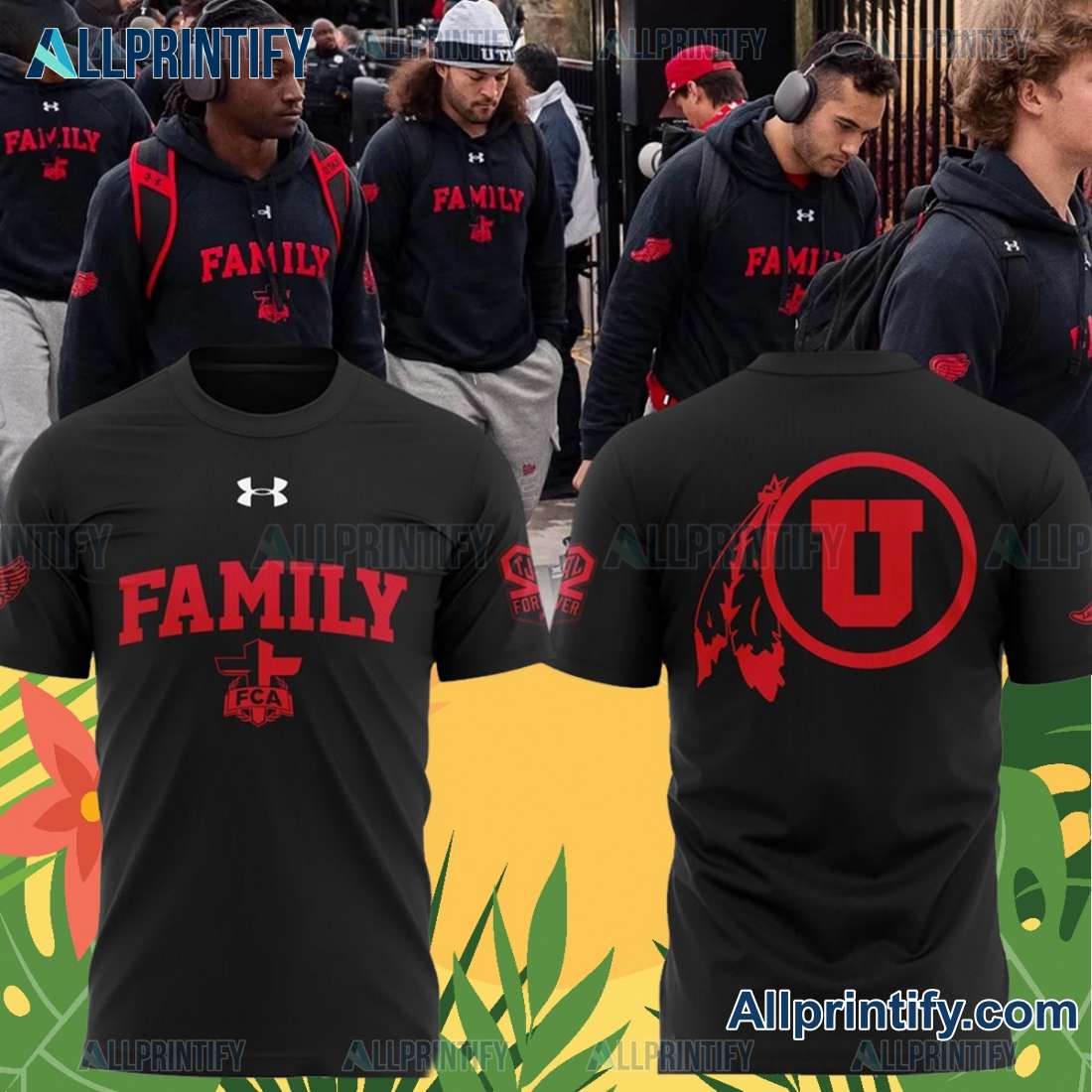 Utah Utes Football Family Forever Unisex T-shirt NRldczQ