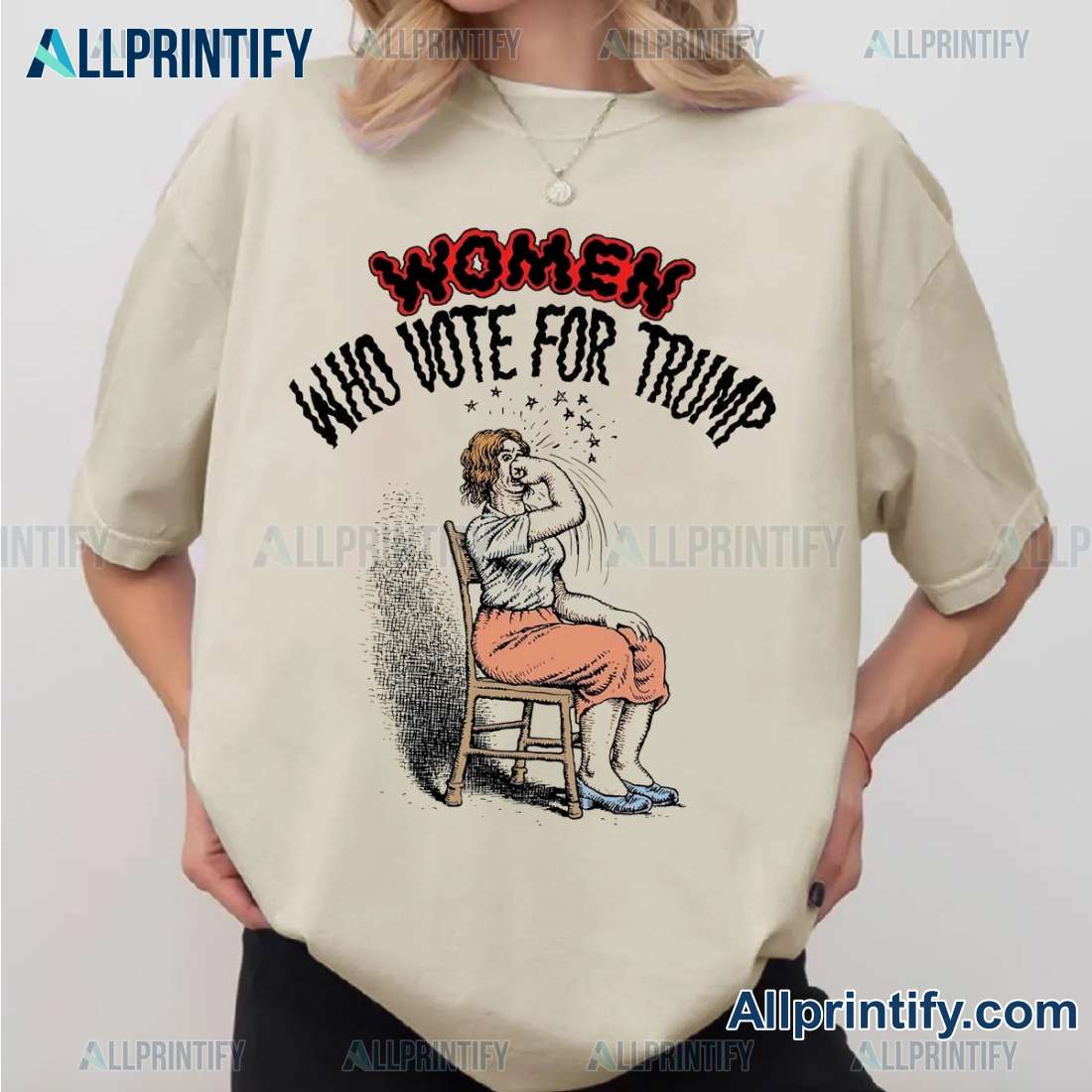 Women Who Vote For Trump Design By Robert Crumb Unisex T-shirt-a GlxR4Y9