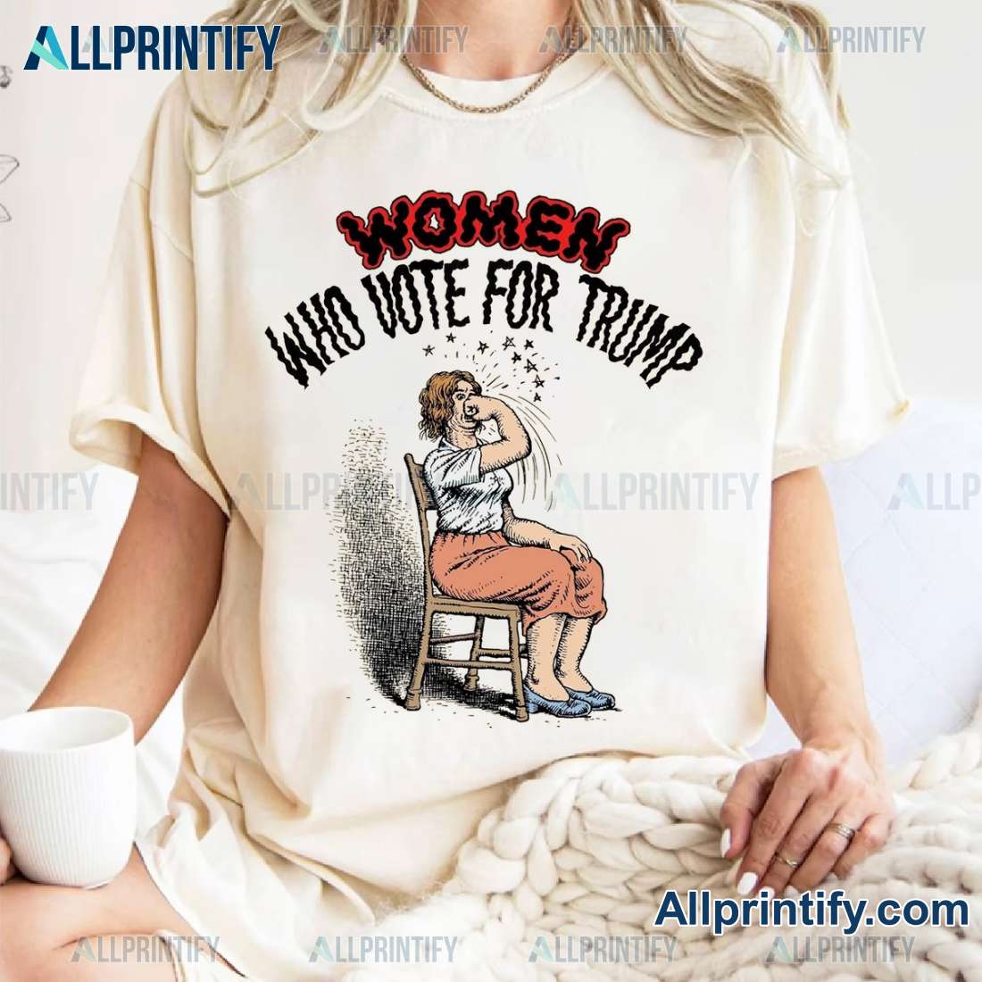 Women Who Vote For Trump Design By Robert Crumb Unisex T-shirt MAGH0Ta