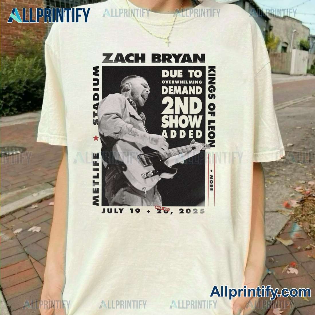 Zach Bryan X Kings Of Leon 2nd Show Added 2025 Unisex T-shirt-a VwZux5r