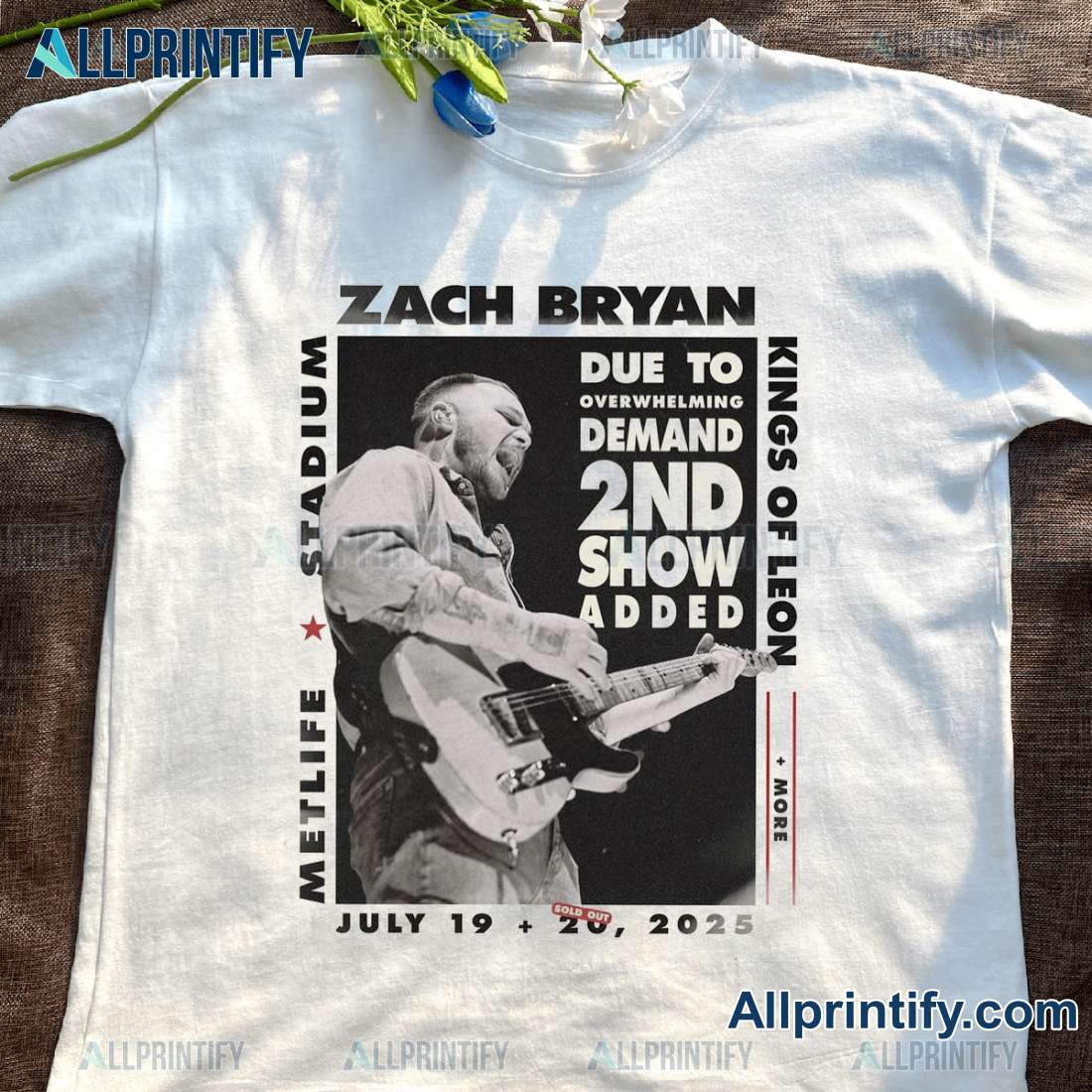 Zach Bryan X Kings Of Leon 2nd Show Added 2025 Unisex T-shirt F6Hf3Dj