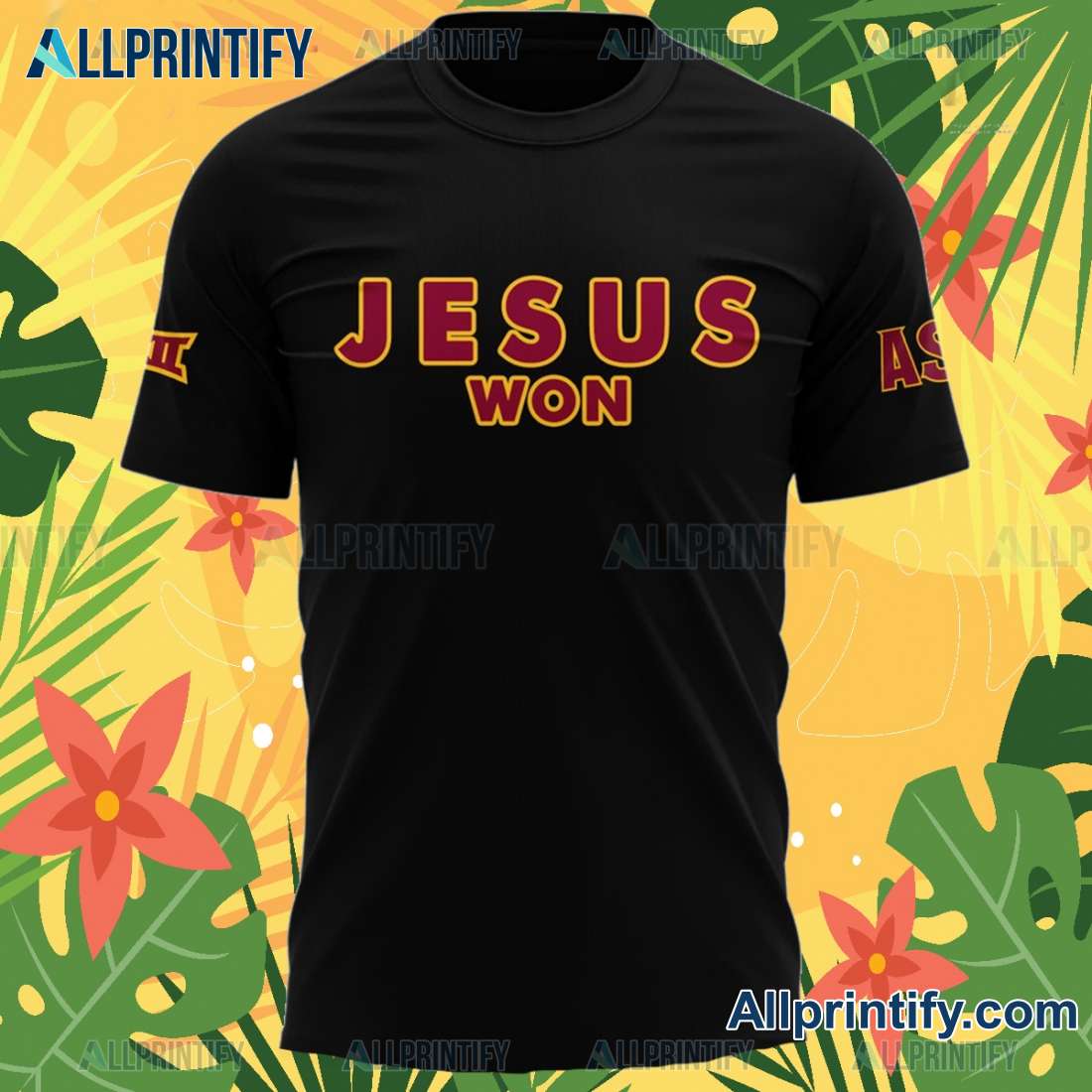 Arizona State Sun Devils Jesus Won Special Graphic Classic Men Shirt oRhEewm