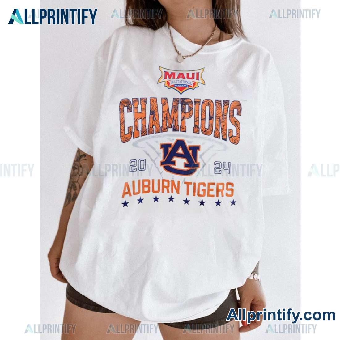 Auburn Tigers Maui Invitational Champions 2024 Unisex T-shirt, Hoodie-a ry5ZEpk