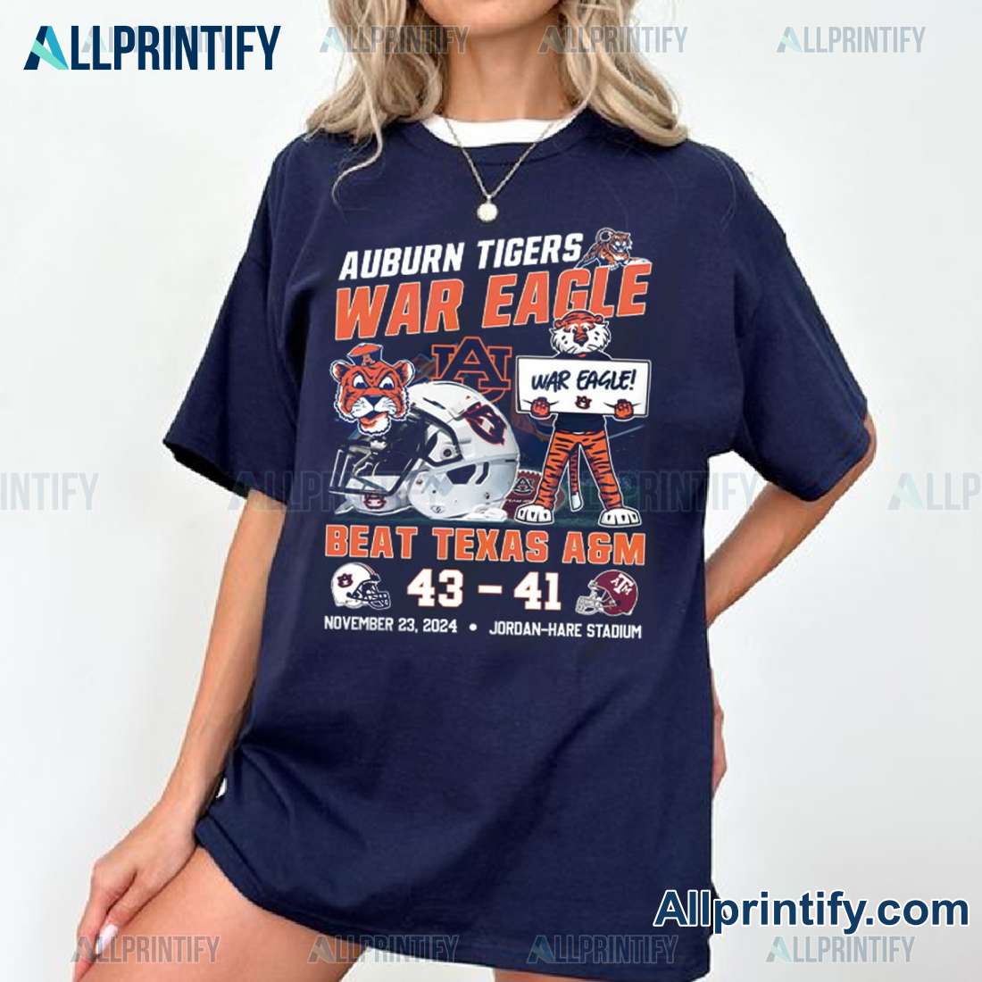 Auburn Tigers War Eagle Beat Texas Asm Classic Men Shirt-a LMQSIUc