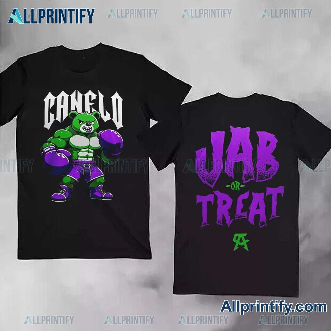 Canelo Bear Jab Or Treat Boxing Unisex T-shirt XKsLxgH