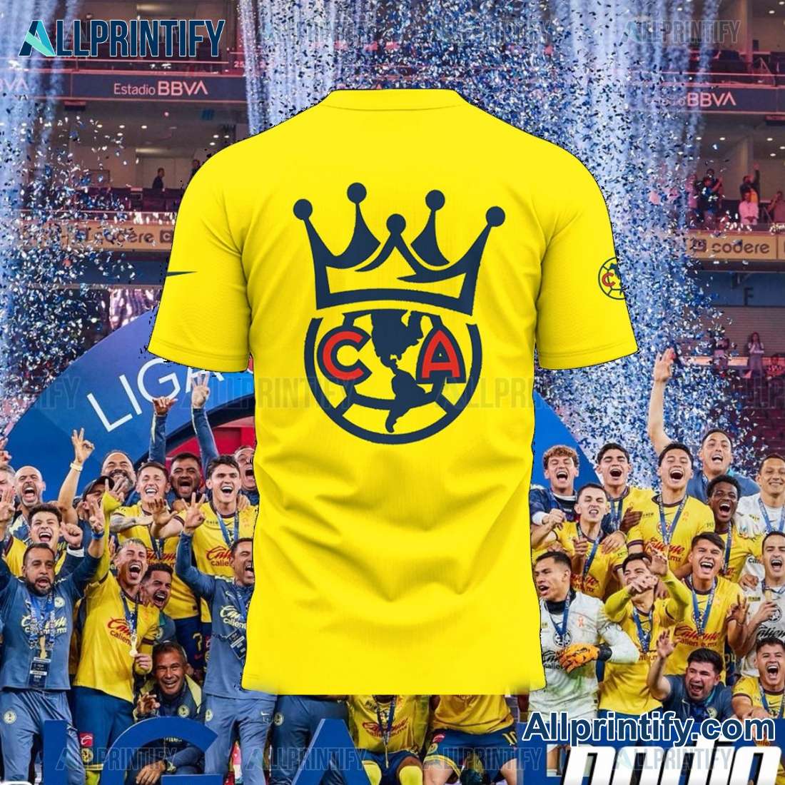 Club América Back To Back Champions Graphic Unisex T-shirt-a tFWn9oq