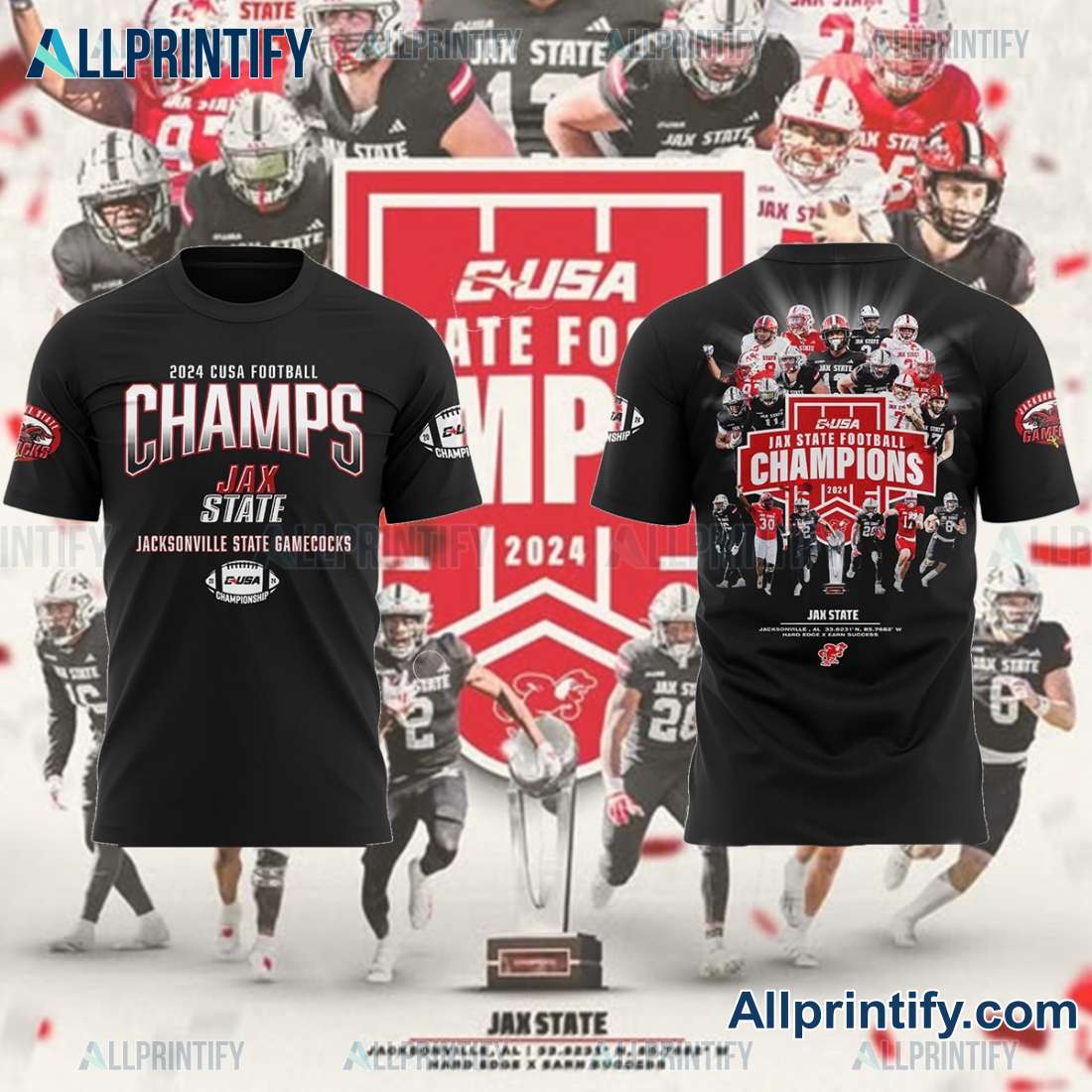 Cusa Jax State Football Champions 2024 Unisex T-shirt aixzmEy