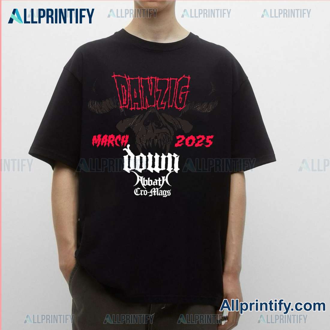 Danzig Down Abbath & Cro-mags 2025 Unisex T-shirt-a FdYbmDq